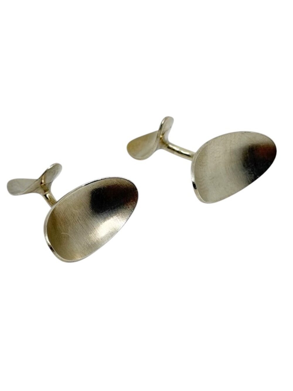 Mid Century sterling silver cufflinks - GM1026